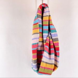 Sundance Striped Multi Color Vibrant Infinity Scarf